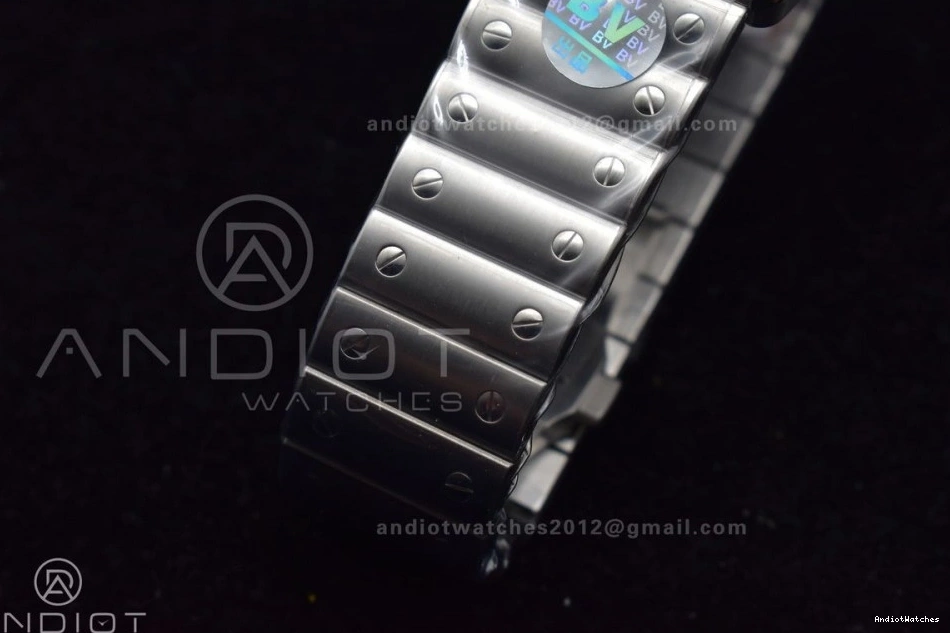 MIYOTA Cartier Bracelet Edition Best 3KF Santos SS on de NewStyle Black 1:1 40mm SS Bezel Dial 1049 White 0204